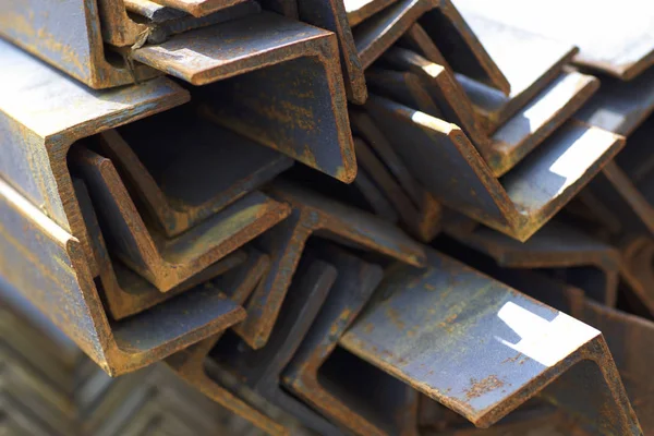 Metalowych Kąt Opakowaniach Magazynie Wyrobów Metalowych Rosja — Zdjęcie stockowe