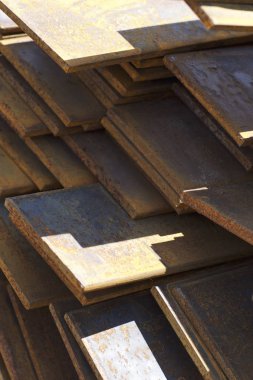 Metal profil şerit depodaki paketlerine metal ürünleri, Rusya Federasyonu