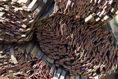 Metal profil şerit depodaki paketlerine metal ürünleri, Rusya Federasyonu