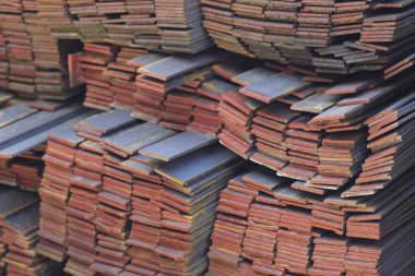 Metal profil şerit depodaki paketlerine metal ürünleri, Rusya Federasyonu