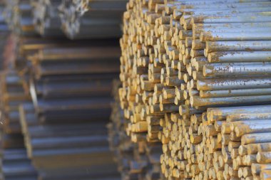 Metal ürünleri, Rusya depodaki paketlerine yuvarlak bölümünün metal profil