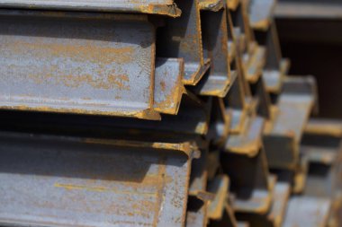 Metal profil kiriş depodaki paketlerine metal ürünleri, Rusya Federasyonu