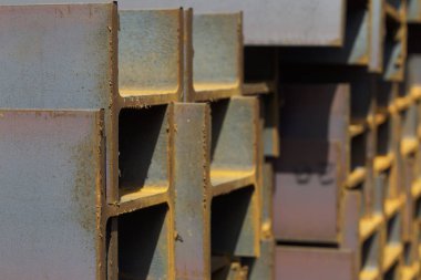 Metal profil kiriş depodaki paketlerine metal ürünleri, Rusya Federasyonu