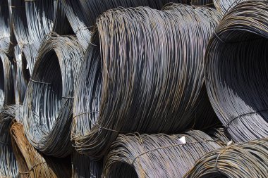 İnce metal takviye koyları metal ürünler depoda, Rusya içine yara