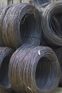 İnce metal takviye koyları metal ürünler depoda, Rusya içine yara