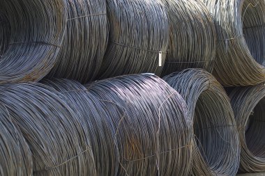 İnce metal takviye koyları metal ürünler depoda, Rusya içine yara