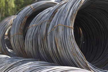 İnce metal takviye koyları metal ürünler depoda, Rusya içine yara