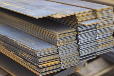 Metal profil şerit depodaki paketlerine metal ürünleri, Rusya Federasyonu