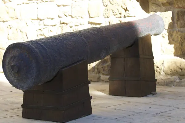 Antichi Cannoni Armi Difesa Nella Vecchia Fortezza Isola Cipro — Foto Stock