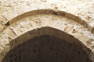 Öğeleri ve antik kale mimari detaylarını