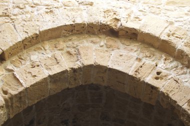 Öğeleri ve antik kale mimari detaylarını