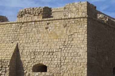 Öğeleri ve antik kale mimari detaylarını