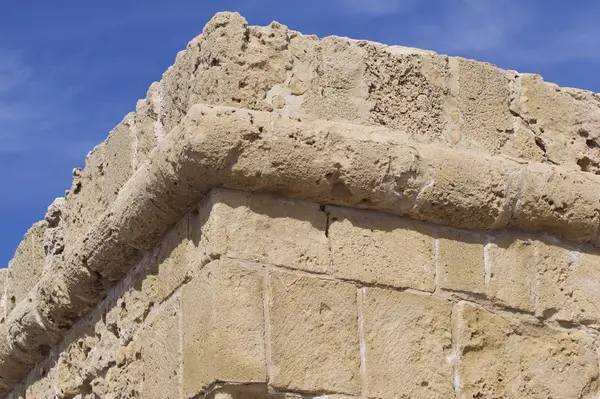 要素と古代の要塞 キプロスのアーキテクチャの詳細 — ストック写真