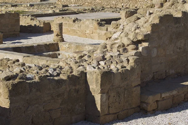 Escavações Arqueológicas Antiga Civilização Grega Ilha Chipre — Fotografia de Stock