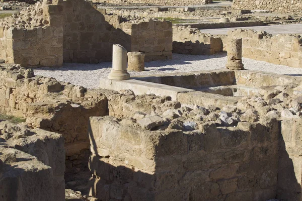 Archeologické Vykopávky Starověké Řecké Civilizace Ostrov Kypr — Stock fotografie