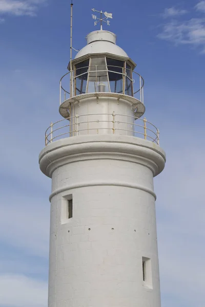 Faro Sullo Sfondo Del Cielo Nella Città Paphos Cipro — Foto Stock