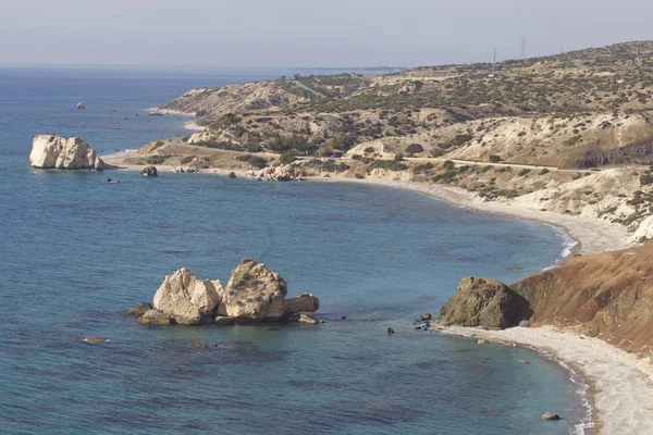 在塞浦路斯岛上风景如画的海景 — 图库照片