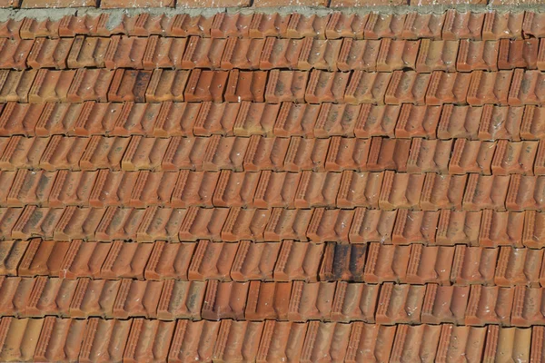 Tile Laid Rows Roof Element — Stock Photo, Image