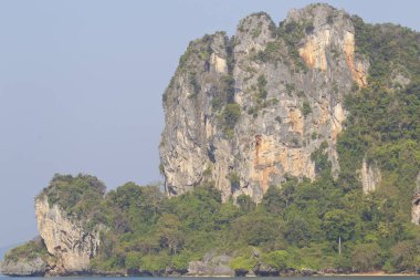 Pitoresk kayalar Railay Yarımadası, Krabi, Tayland