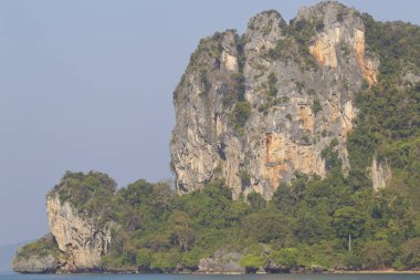 Pitoresk kayalar Railay Yarımadası, Krabi, Tayland