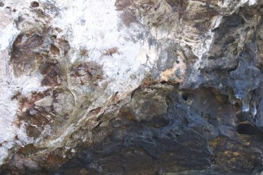 Ayrıntılar ve formları kayalar Railay Yarımadası'nda, Tayland