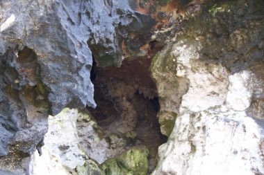 Ayrıntılar ve formları kayalar Railay Yarımadası'nda, Tayland