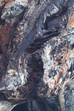 Ayrıntılar ve formları kayalar Railay Yarımadası'nda, Krabi, Tayland