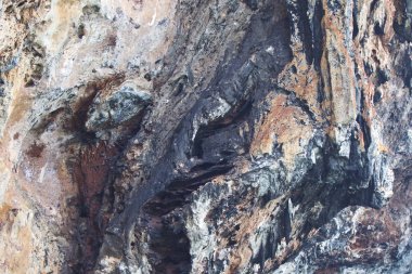 Ayrıntılar ve formları kayalar Railay Yarımadası'nda, Krabi, Tayland