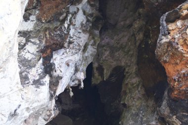 Ayrıntılar ve formları kayalar Railay Yarımadası'nda, Krabi, Tayland