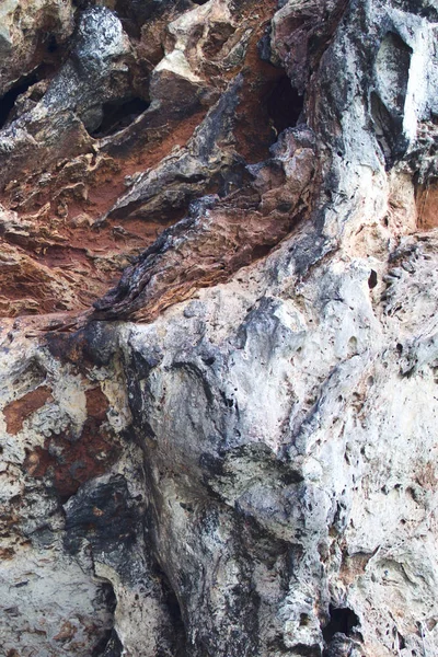 Ayrıntılar ve formları kayalar Railay Yarımadası'nda, Krabi, Tayland
