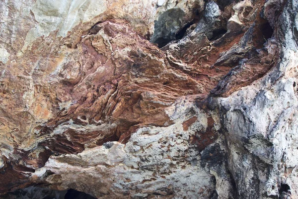 Ayrıntılar ve formları kayalar Railay Yarımadası'nda, Krabi, Tayland
