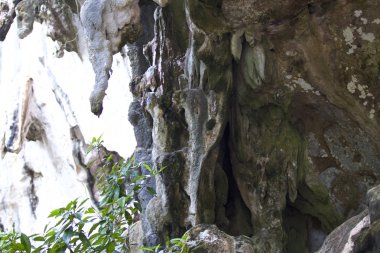 Ayrıntılar ve formları kayalar Railay Yarımadası'nda, Krabi, Tayland