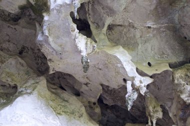 Ayrıntılar ve formları kayalar Railay Yarımadası'nda, Krabi, Tayland