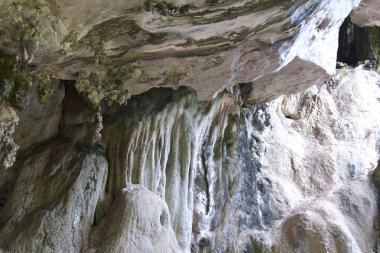 Ayrıntılar ve formları kayalar Railay Yarımadası'nda, Krabi, Tayland