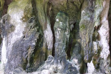 Ayrıntılar ve formları kayalar Railay Yarımadası'nda, Krabi, Tayland