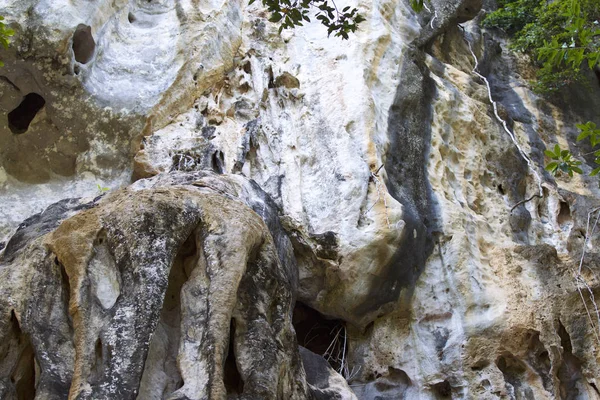 Λεπτομέρειες Και Τις Μορφές Των Βράχων Στο Railay Χερσονήσου Krabi — Φωτογραφία Αρχείου