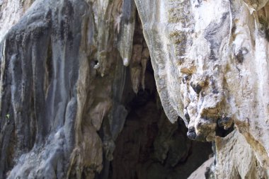 Ayrıntılar ve formları kayalar Railay Yarımadası'nda, Krabi, Tayland
