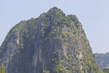 Pitoresk kayalar Railay Yarımadası, Krabi, Tayland