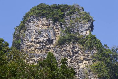 Pitoresk kayalar Railay Yarımadası, Krabi, Tayland