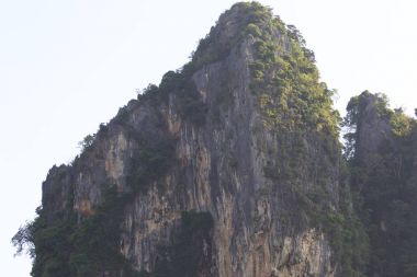 Pitoresk kayalar Railay Yarımadası, Krabi, Tayland