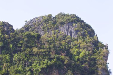 Pitoresk kayalar Railay Yarımadası, Krabi, Tayland