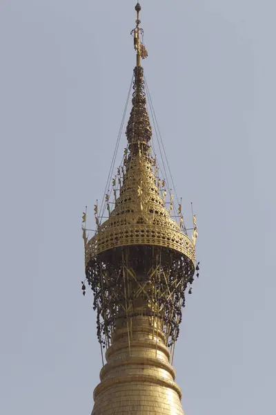 Buddhistický chrám komplexní Shwedagon je historickým symbolem buddhismu, Myanmar — Stock fotografie