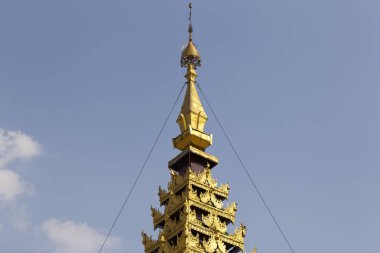 Budist tapınağı karmaşık Shwedagon Budizm, Myanmar tarihsel bir sembolüdür