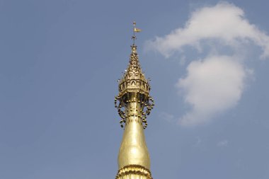 Budist tapınağı karmaşık Shwedagon Budizm, Yangon, Myanmar tarihsel bir semboldür
