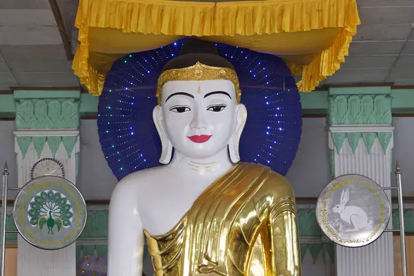 Complejo Templos Budistas Shwedagon Símbolo Histórico Del Budismo Yangón Myanmar — Foto de Stock