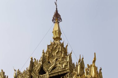 Budist tapınağı karmaşık Shwedagon Budizm, Myanmar tarihsel bir sembolüdür