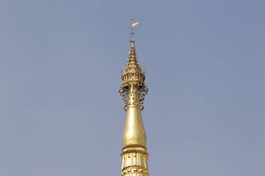 Budist tapınağı karmaşık Shwedagon Budizm, Yangon, Myanmar tarihsel bir semboldür