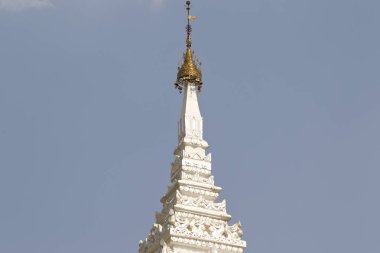 Budist tapınağı karmaşık Shwedagon Budizm, Yangon, Myanmar tarihsel bir semboldür
