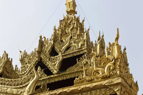 Complejo Templos Budistas Shwedagon Símbolo Histórico Del Budismo Yangón Myanmar —  Fotos de Stock