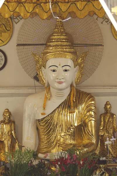 Complexo Templo Budista Shwedagon Símbolo Histórico Budismo Rangum Mianmar — Fotografia de Stock